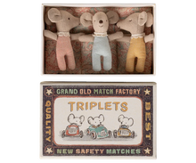 Load image into Gallery viewer, Baby Mice in Matchbox Triplets