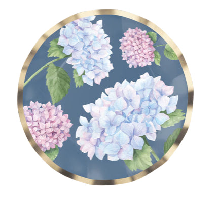 Wavy Hydrangeas Plates