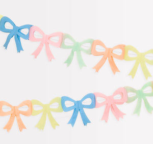 Tissue Paper Bow Garland