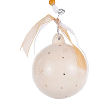 Load image into Gallery viewer, Gold Striped Cross Ornament