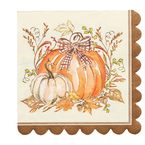 Turkey and Gourds Cocktail Napkins