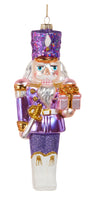 Load image into Gallery viewer, Pink Purple Nutcracker Ornament