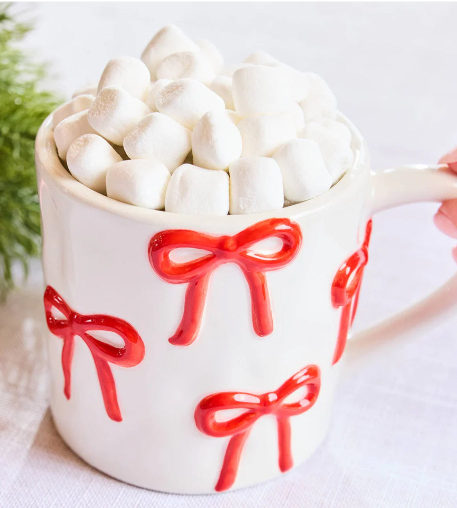 Organic Mug Sculpted Bows