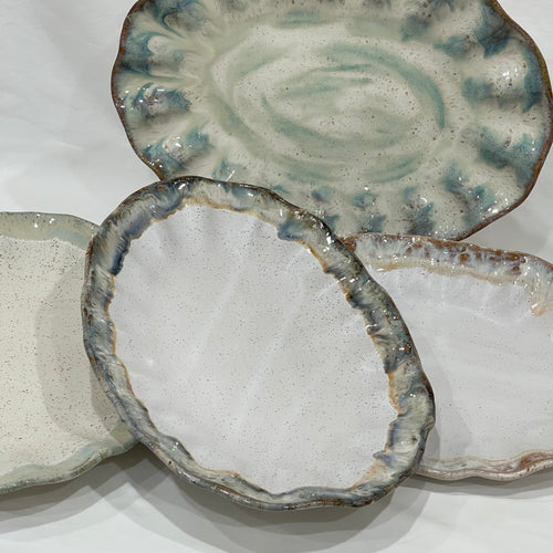 Fluttered Oval Platter