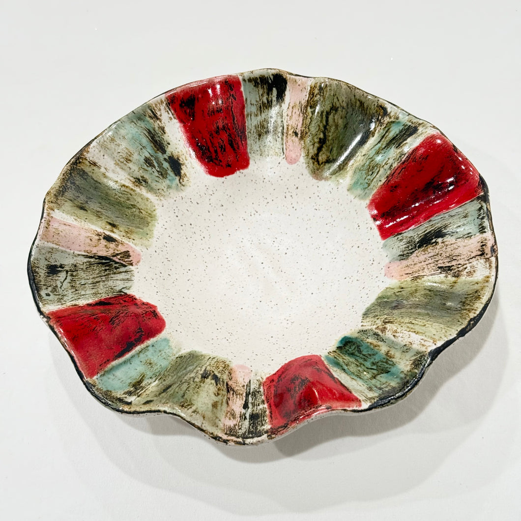 Candy Stripe Mini Freeform Bowl