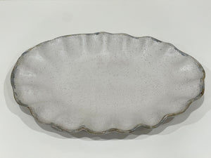 Fluttered Oval Platter
