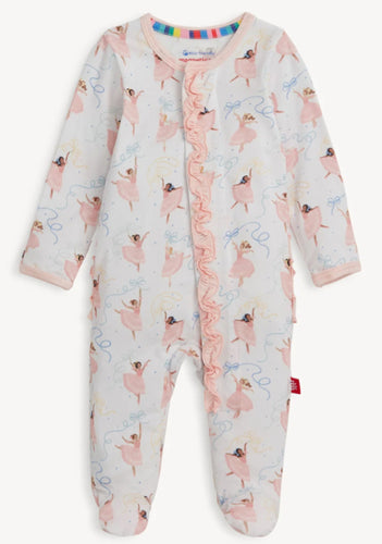 Pretty Plies Modal Footie with Ruffle