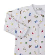 Load image into Gallery viewer, Cowboy Pattern Footie with Zipper