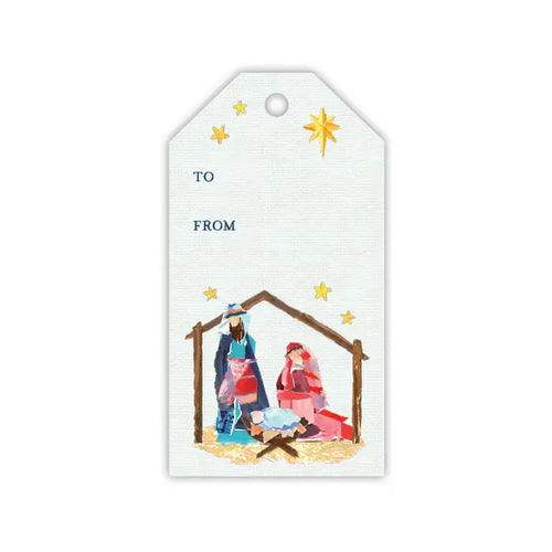 Nativity Scene Gift Tag- 10 Count