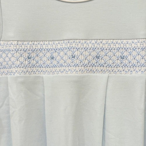 Blue sack w/smocking