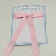 Load image into Gallery viewer, Scalloped Long Tail Bow