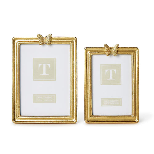 Golden Butterfly Large Rectangular Frame