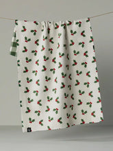 Load image into Gallery viewer, Holiday Holly Luxe Kitchen Towel