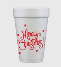 Load image into Gallery viewer, Merry Christmas Styrofoam Cups