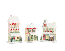 Load image into Gallery viewer, Snowflake Lane Lighted Paper Houses