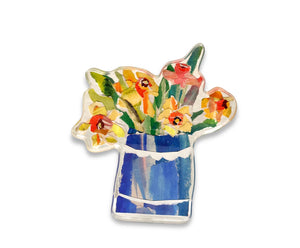 Lauren Dunn Floral Acrylic Blocks