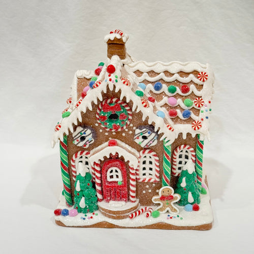 10’’ Lighted Gingerbread House