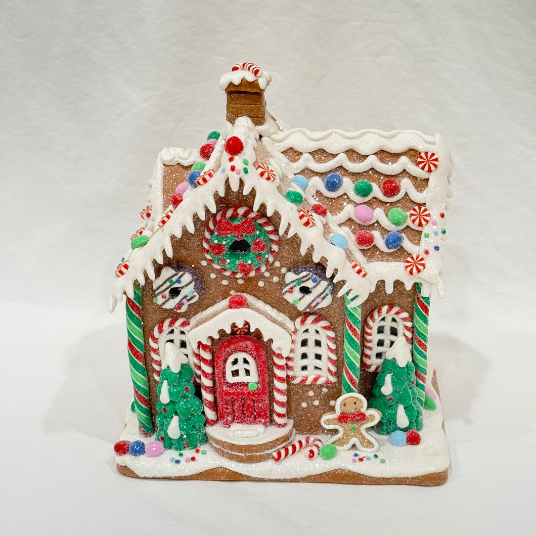 10’’ Lighted Gingerbread House