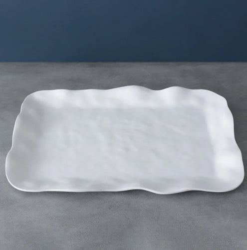 VIDA Nube Extra Large White Rectangular Tray