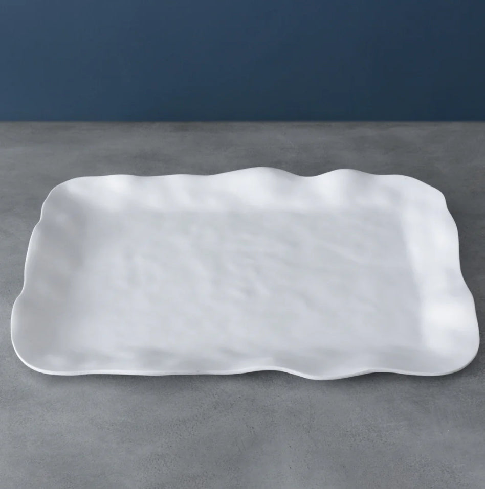 VIDA Nube Extra Large White Rectangular Tray