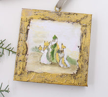 Load image into Gallery viewer, Handpainted Nativity Canvas Ornament 4x4