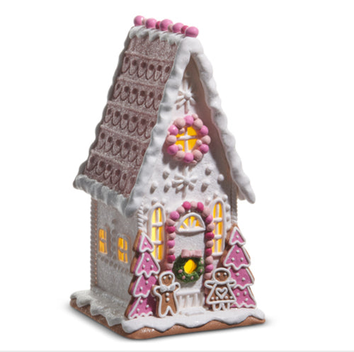 12’’ Pink Gingerbread House