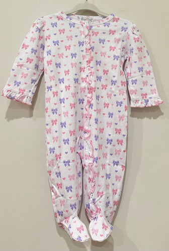 Billow Bows Footie with Zipper