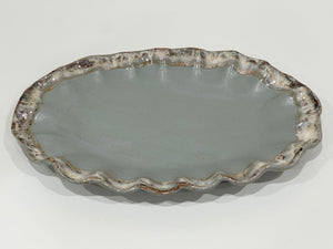 Fluttered Oval Platter