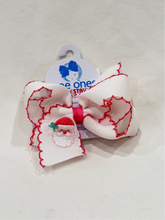 Load image into Gallery viewer, Santa with Pink Moonstitch Bow