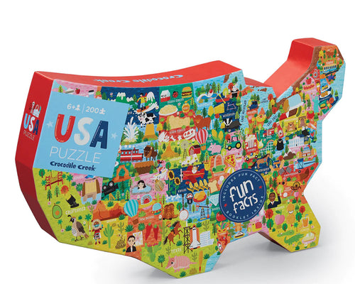 USA 200 pc puzzle In Shaped Box