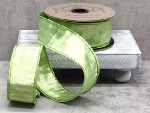 1.5’’ x 10yds Metallic Dupion, Mint