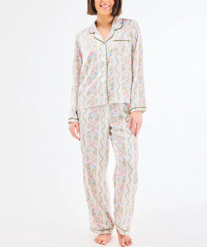 Ivy Lane-Ivory Charlotte Satin Pj set