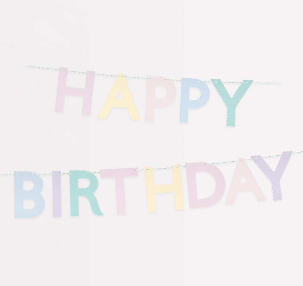 Scallop Birthday Garland
