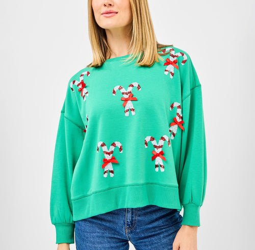 Millie Candy Cane Sweatshirt