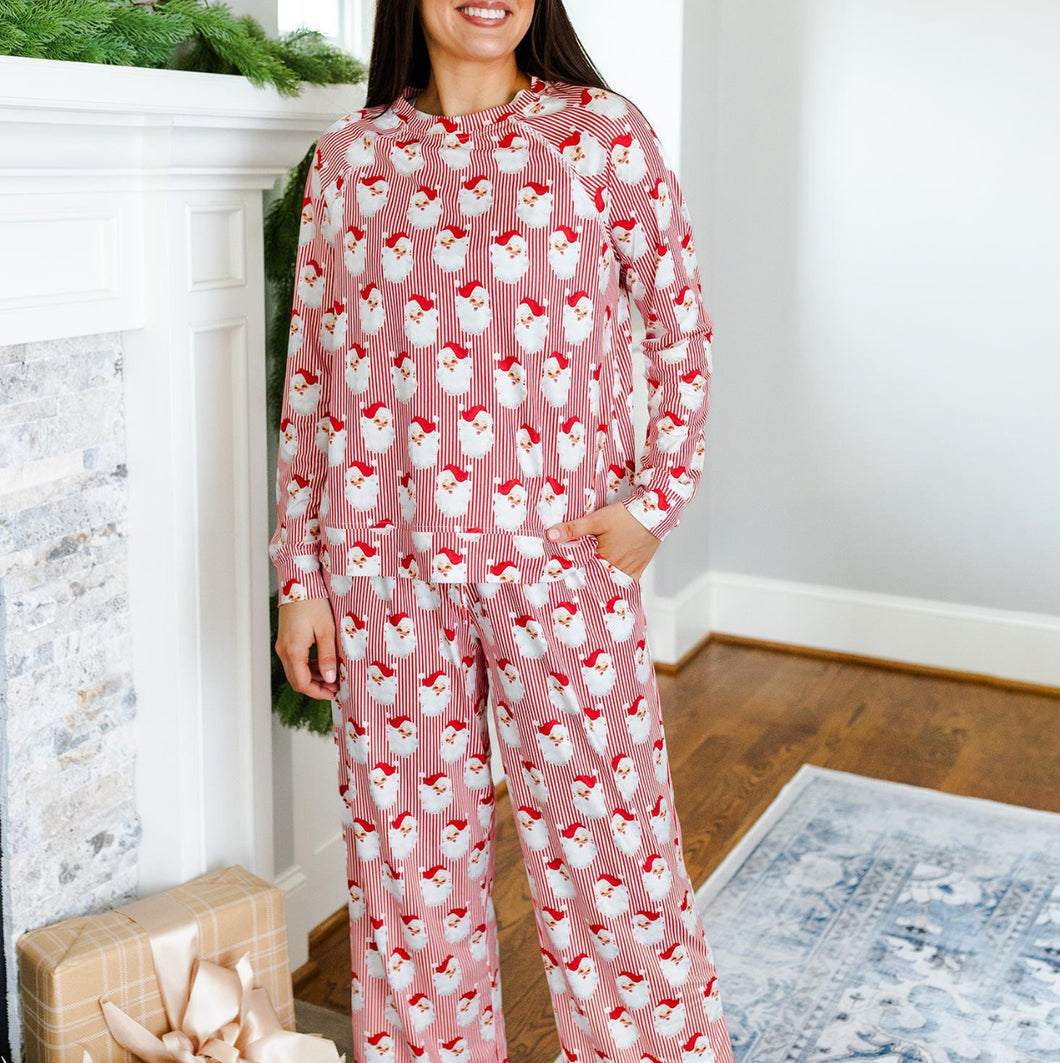 Santa Baby Red Annie Pant Set