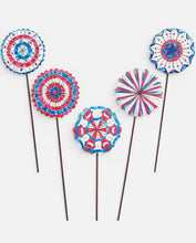 Load image into Gallery viewer, Beck’s Patriotic Pinwheels- Red/White/Blue Design
