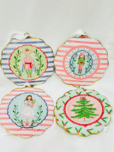 Load image into Gallery viewer, 6” Pastel Nutcracker Scalloped Frame Ornament