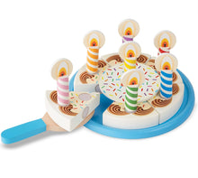 Load image into Gallery viewer, Wooden Birthday cake Set