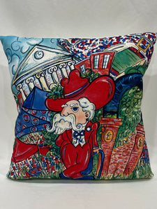 Colonel Collage Pillow