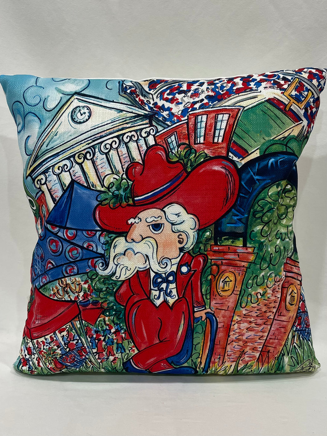 Colonel Collage Pillow
