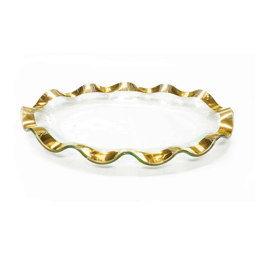 Ruffle Oval Platter G181