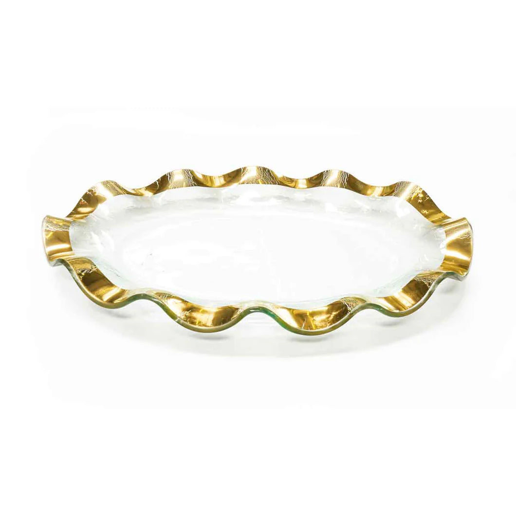 Ruffle Oval Platter G181