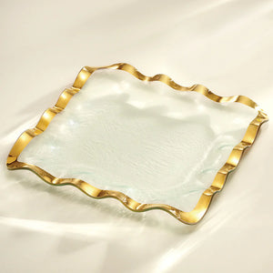 15" Ruffle Square Tray