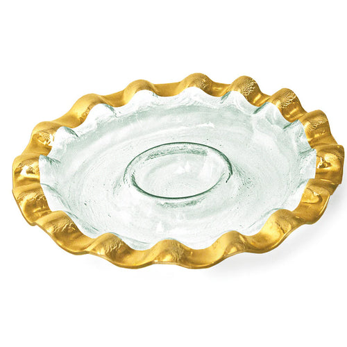 Ruffle Round Chip and Dip G207