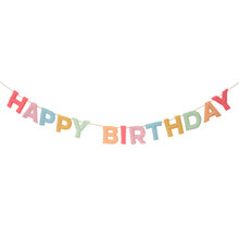 Load image into Gallery viewer, Felt Happy Birthday Garland
