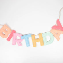 Load image into Gallery viewer, Felt Happy Birthday Garland