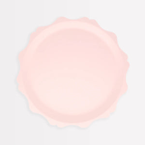 Pink decorative edge plate
