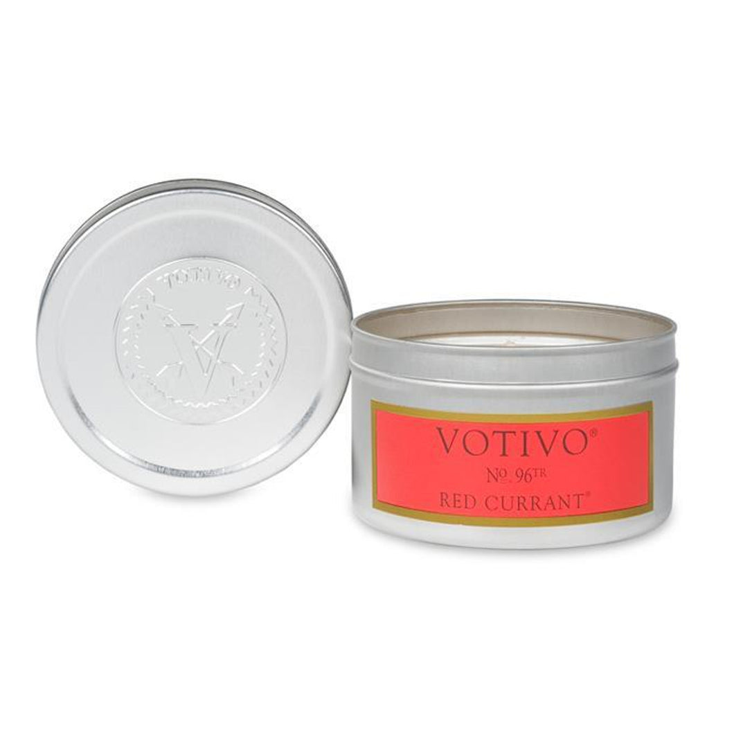 Red currant 4oz tin candle