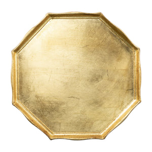 Florentine Wooden Gold Tray