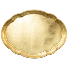 Load image into Gallery viewer, Florentine Wooden Gold Tray